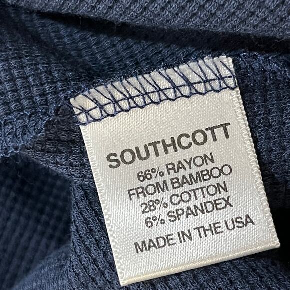 Southcott Threads Women's Waffle Knit Cowl Neck Navy Dress with Pockets Size XL - Picture 5 of 8